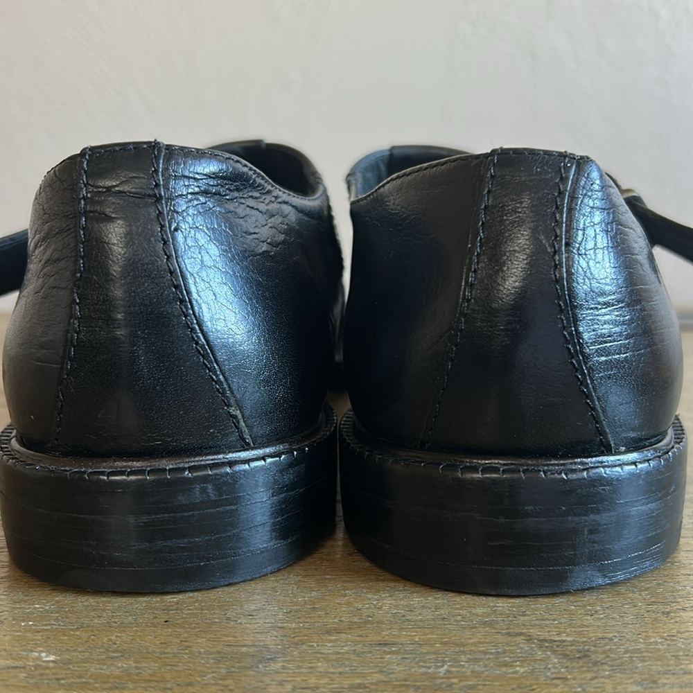 Vibram Fisherman Men's Black Braided Leather Sandals. Size 11. Made in Italy. - Picture 4 of 9